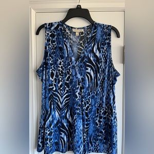 Women’s sleeveless V-neck top